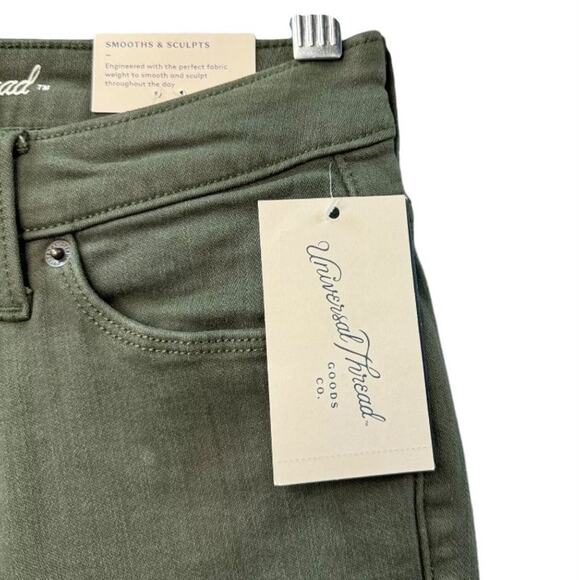 NWT UNIVERSAL THREAD JEANS GREEN MID-RISE WOMEN'S SIZE 18W - Picture 7 of 7